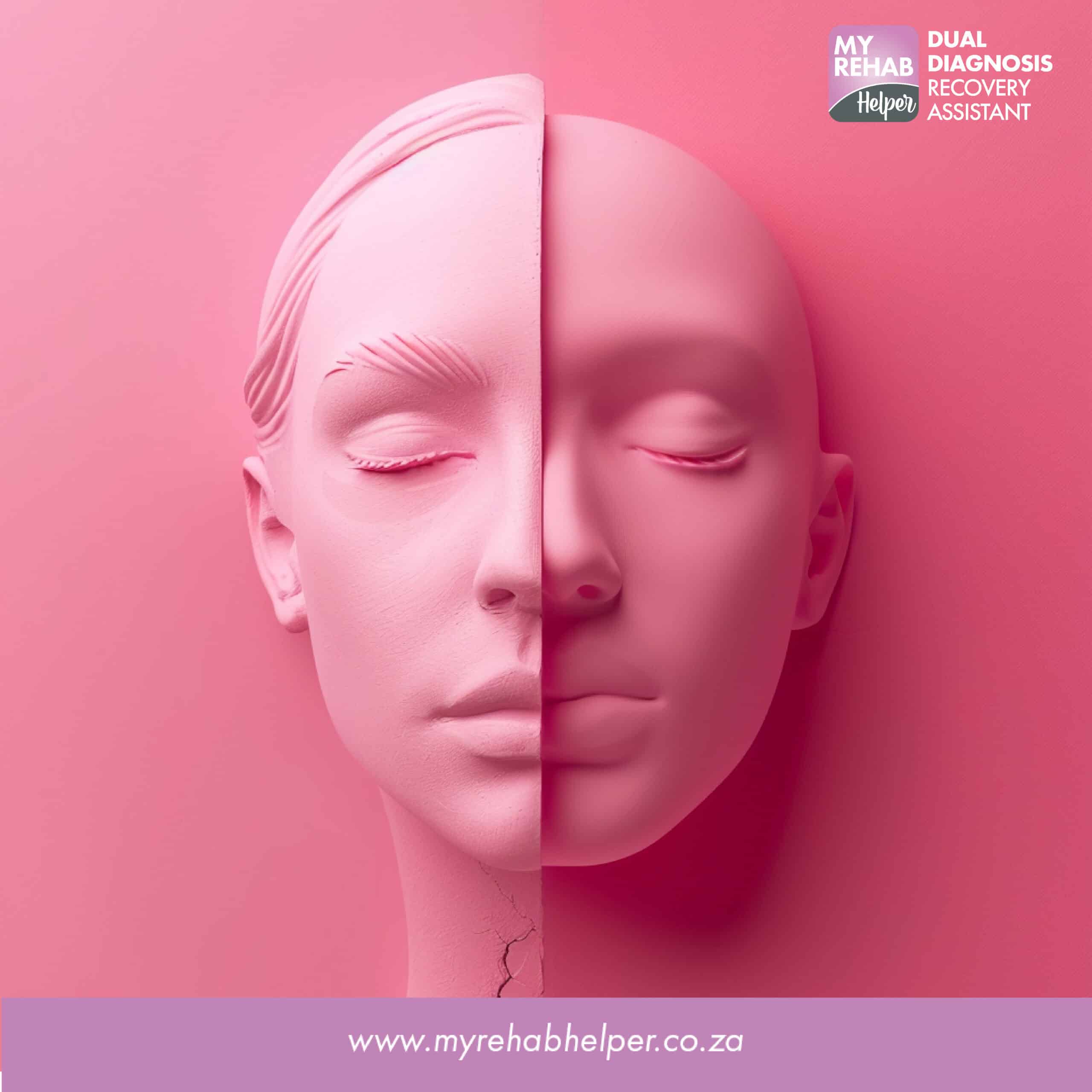 Image of a face in pink tones, symbolizing recovery at MyRehab Helper, a drug and alcohol rehab centre in Raceview, Alberton